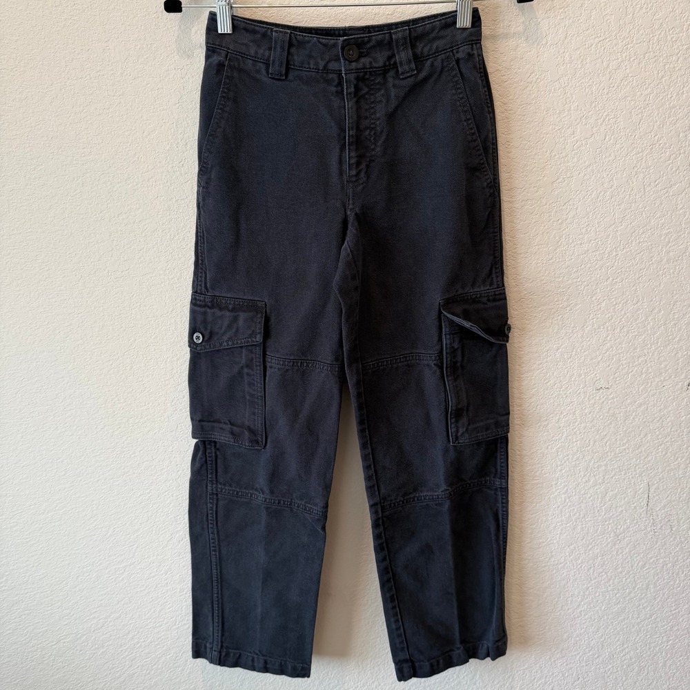 Tna Aritzia Black Cargo Pants Straight Leg Utility Trousers Size 00